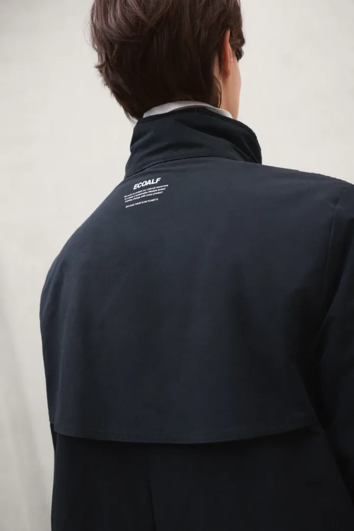 ECOALF NEBU LONG JACKET DARK NAVY - Imagen 3